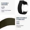 Комплект от 2 каишки Kwmobile за Google Pixel Watch 2/Pixel Watch, черен/тъмно зелен, найлон, KWM000025BF003C
