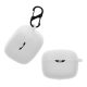 Калъф за слушалки Kwmobile за JBL Tune Buds, бял, силикон, KWM0000209U003C