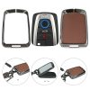 Калъф за автомобилен ключ Kwmobile за BMW 4 бутона - Smart Key, кафяв/сив, цинк, KWM000025BX001C