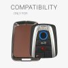 Калъф за автомобилен ключ Kwmobile за BMW 4 бутона - Smart Key, кафяв/сив, цинк, KWM000025BX001C