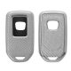 Капак за автомобилен ключ Kwmobile за Honda 3 бутона, сребрист, силикон, KWM000025CM001C