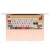Стикер за клавиатура Kwmobile за Apple MacBook Air M1 13" (2020), многоцветен, пластмаса, KWM000025CQ001C
