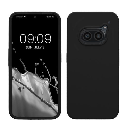 Kwmobile калъф за Nothing Phone 2a/Phone 2a Plus, черен, силиконов, KWM000020LP001C