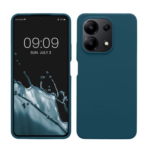 Kwmobile калъф за Xiaomi Redmi Note 13, син, силиконов, KWM000020LS002C