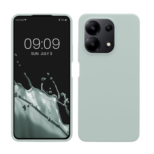 Kwmobile калъф за Xiaomi Redmi Note 13, светло зелен, силиконов, KWM000020LS005C