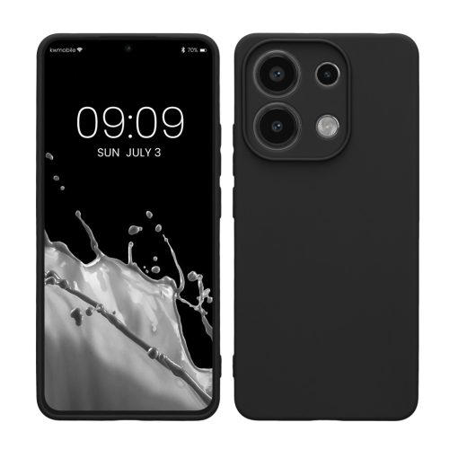 Kwmobile калъф за Xiaomi Redmi Note 13, черен, силиконов, KWM000020LW001C