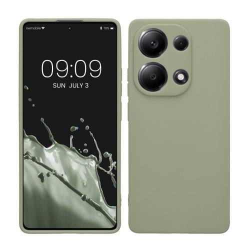 Kwmobile калъф за Xiaomi Redmi Note 13 Pro, светло зелен, силиконов, KWM000020LY003C
