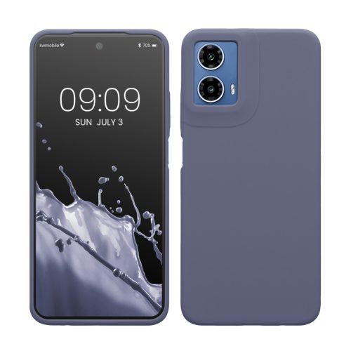 Kwmobile калъф за Motorola Moto G34, сив, силиконов, KWM000022QS004C