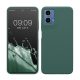 Kwmobile калъф за Motorola Moto G34, зелен, силиконов, KWM000022QS006C