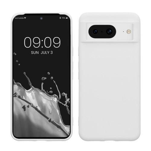 Kwmobile калъф за Google Pixel 8, бял, силиконов, KWM0000208H019C