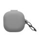 Калъф за слушалки Kwmobile за Samsung Galaxy Buds FE, тъмно сив, силикон, KWM000025DI001C