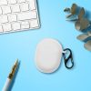Калъф за слушалки Kwmobile за Google Pixel Buds A Series, бял, силикон, KWM000025DK002C