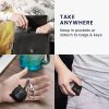 Калъф за слушалки Kwmobile за Samsung Galaxy Buds FE, черен/бял, силикон, KWM000025DN001C