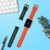 Комплект 2 каишки Kwmobile за Huawei Watch Fit 2, тъмнозелен/оранжев, силикон, KWM000016VU007C