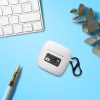 Калъф за слушалки Kwmobile за JBL Tour Pro 2, бял, силикон, KWM000018WC003C