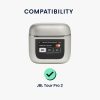 Калъф за слушалки Kwmobile за JBL Tour Pro 2, бял, силикон, KWM000018WC003C