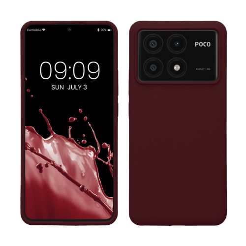 Kwmobile калъф за Poco X6 Pro, лилав, силиконов, KWM000020MF003C