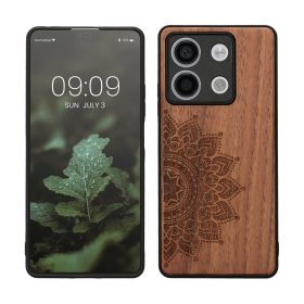   Калъф Kwmobile за Xiaomi Redmi Note 13, кафяв, дърво, KWM000020MO002C