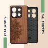 Калъф Kwmobile за Xiaomi Redmi Note 13, кафяв, дърво, KWM000020MO002C