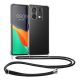 Kwmobile калъф с връзка за връзка за Xiaomi Redmi Note 13, прозрачен/черен, силиконов, KWM000020MT001C