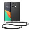 Kwmobile калъф с връзка за връзка за Xiaomi Redmi Note 13, прозрачен/черен, силиконов, KWM000020MT001C