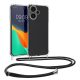 Калъф Kwmobile за Xiaomi Redmi Note 13 Pro Plus 5G, прозрачен/черен, силикон, KWM000020MU001C