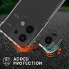 Kwmobile калъф с връзка за връзка за Xiaomi Redmi Note 13, прозрачен/черен, силиконов, KWM000020MV001C