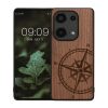 Kwmobile калъф за Xiaomi Redmi Note 13 Pro, кафяв, дърво/силикон, KWM000020NA001C