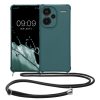 Kwmobile калъф с връзка за връзка за Xiaomi Redmi Note 13 Pro Plus 5G, зелен, силиконов, KWM000020ND001C