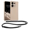 Kwmobile калъф с връзка за връзка за Xiaomi Redmi Note 13, кремав, силиконов, KWM000020NE002C
