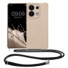 Kwmobile калъф с връзка за връзка за Xiaomi Redmi Note 13, кремав, силиконов, KWM000020NE002C