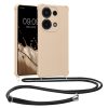 Kwmobile калъф с връзка за връзка за Xiaomi Redmi Note 13 Pro, кремав, силиконов, KWM000020NF002C