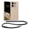 Kwmobile калъф с връзка за връзка за Xiaomi Redmi Note 13 Pro 5G, кремав, силиконов, KWM000020NG002C