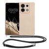Kwmobile калъф с връзка за връзка за Xiaomi Redmi Note 13 Pro 5G, кремав, силиконов, KWM000020NG002C