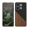 Калъф Kwmobile за Xiaomi Redmi Note 13, кафяв/черен, дърво, KWM000020NH001C