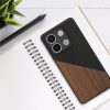 Калъф Kwmobile за Xiaomi Redmi Note 13, кафяв/черен, дърво, KWM000020NH001C
