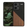 Kwmobile Кейс за Xiaomi Redmi Note 13 Pro Plus 5G, Кафяв/Черен, Дървен/Силиконов, KWM000020NI001C