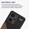 Kwmobile Кейс за Xiaomi Redmi Note 13 Pro Plus 5G, Кафяв/Черен, Дървен/Силиконов, KWM000020NI001C
