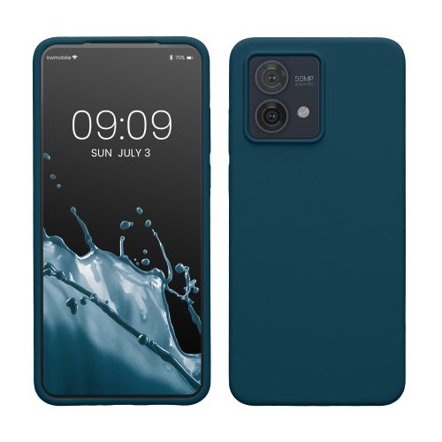 Калъф Kwmobile за Motorola Moto G84, зелен, силикон, KWM000022NO006C