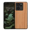 Kwmobile калъф за Xiaomi 13T/13T Pro, кафяв, дърво/силикон, KWM000020IQ002C