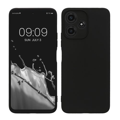Kwmobile калъф за Xiaomi Poco M6 Pro 5G, черен, силиконов, KWM000020MI001C