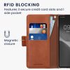 Kwmobile калъф за Google Pixel 7a, светло розов/кафяв, текстил/силикон, KWM000020NO001C