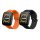 Комплект от 2 каишки Kwmobile за Amazfit Bip 5/GTR 4, черен/оранжев, силикон, KWM000024YT005C