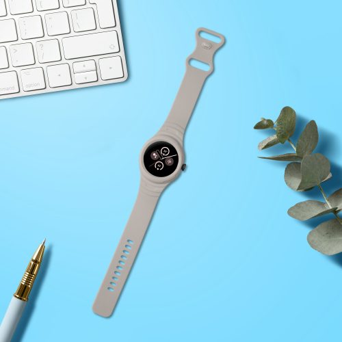 Каишка Kwmobile за Google Pixel Watch 2/Pixel Watch, сив, силикон, KWM000025GT002C