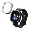 Комплект от 2 калъфа Kwmobile за Fitbit Versa 3/Sense, черен/сребрист, пластмаса, KWM000024ZI002C