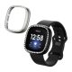 Комплект от 2 калъфа Kwmobile за Fitbit Versa 3/Sense, черен/сребрист, пластмаса, KWM000024ZI002C