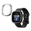 Комплект от 2 калъфа Kwmobile за Fitbit Versa 3/Sense, черен/сребрист, пластмаса, KWM000024ZI002C