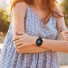 Комплект от 2 калъфа Kwmobile за Fitbit Versa 3/Sense, черен/сребрист, пластмаса, KWM000024ZI002C