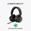 Комплект от 2 възглавнички за уши Kwmobile за Microsoft Xbox Wireless, черни, еко кожа, KWM000025HV001C