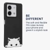Kwmobile калъф за Xiaomi Redmi Note 13, черен/бял, силиконов, KWM000020NQ002C